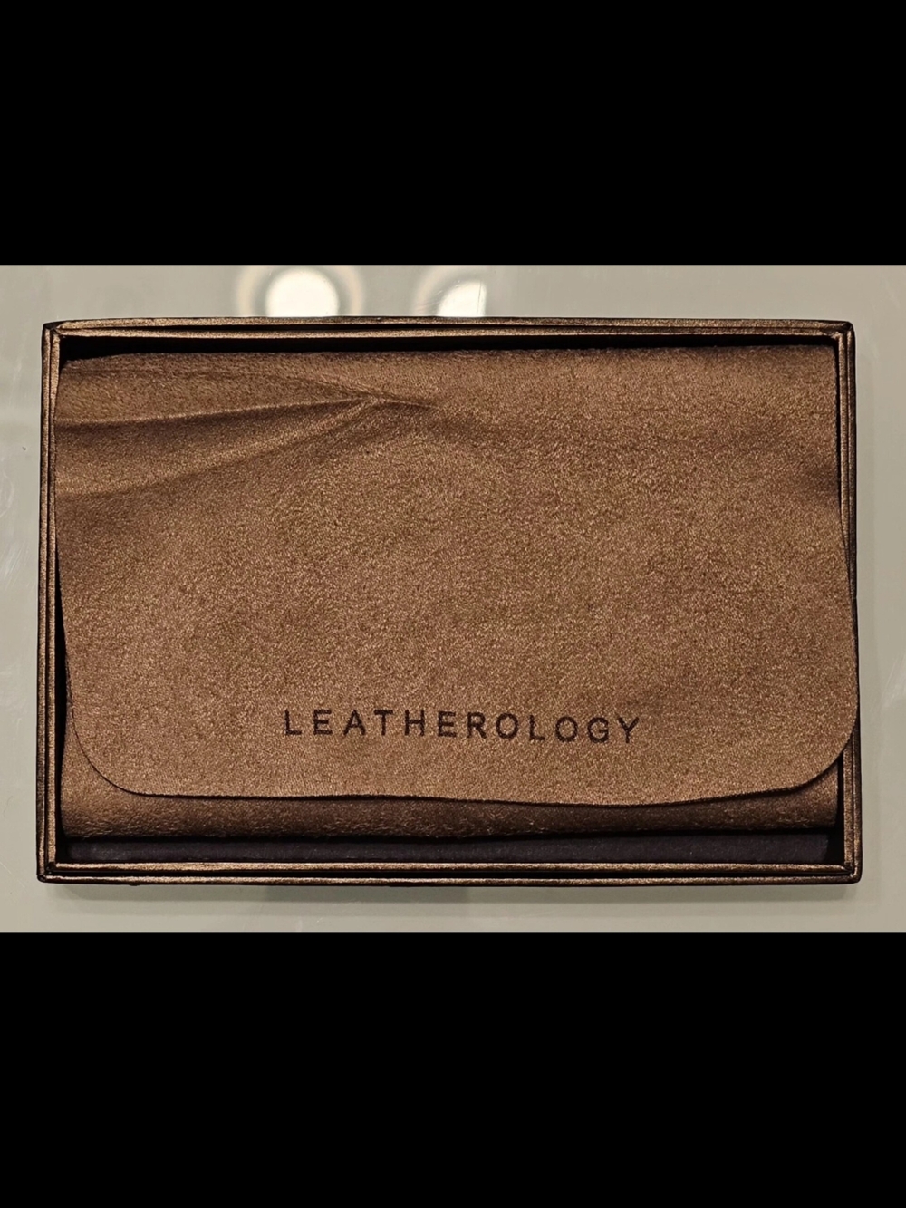 Leatherology Leather Note Jotter Card Holder Wallet w/ Box